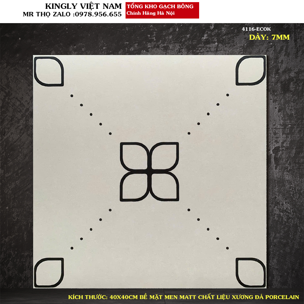 Gạch bông lát nền 40x40 4116